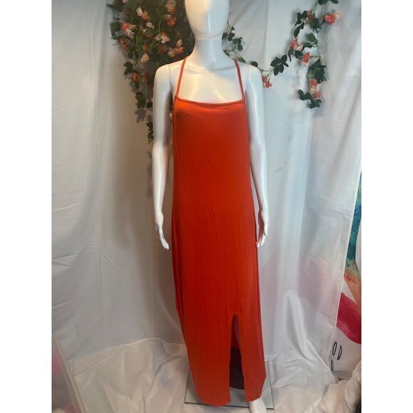 Olivia Maxi Dress - Orange Size 3X RefFNB - Picture 6 of 11